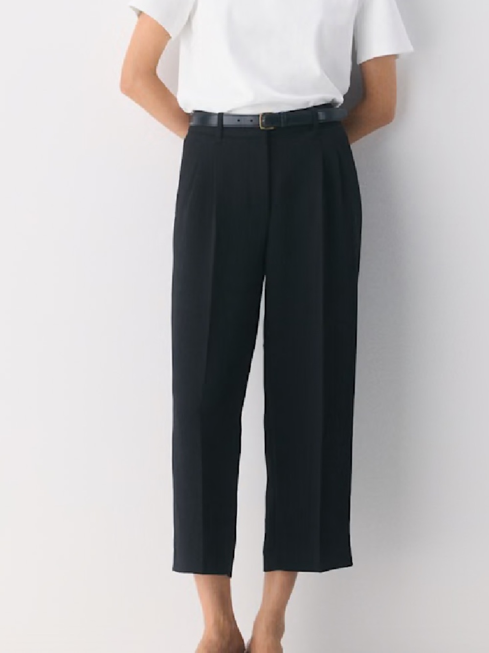 Wilfred Effortless Pants Cropped Black